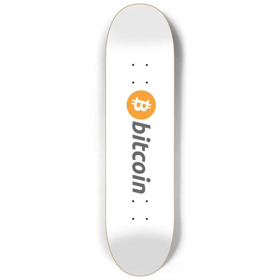 Bitcoin BTC Design - White Custom Deck