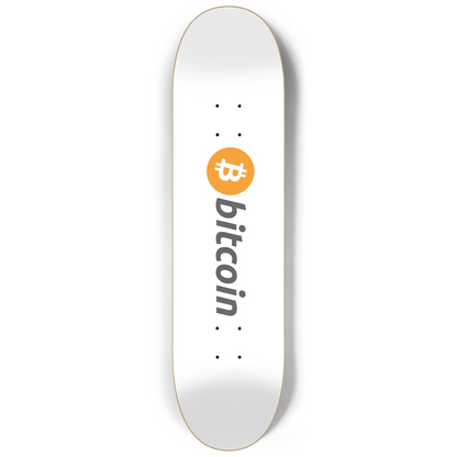 Bitcoin BTC Design - White Custom Deck