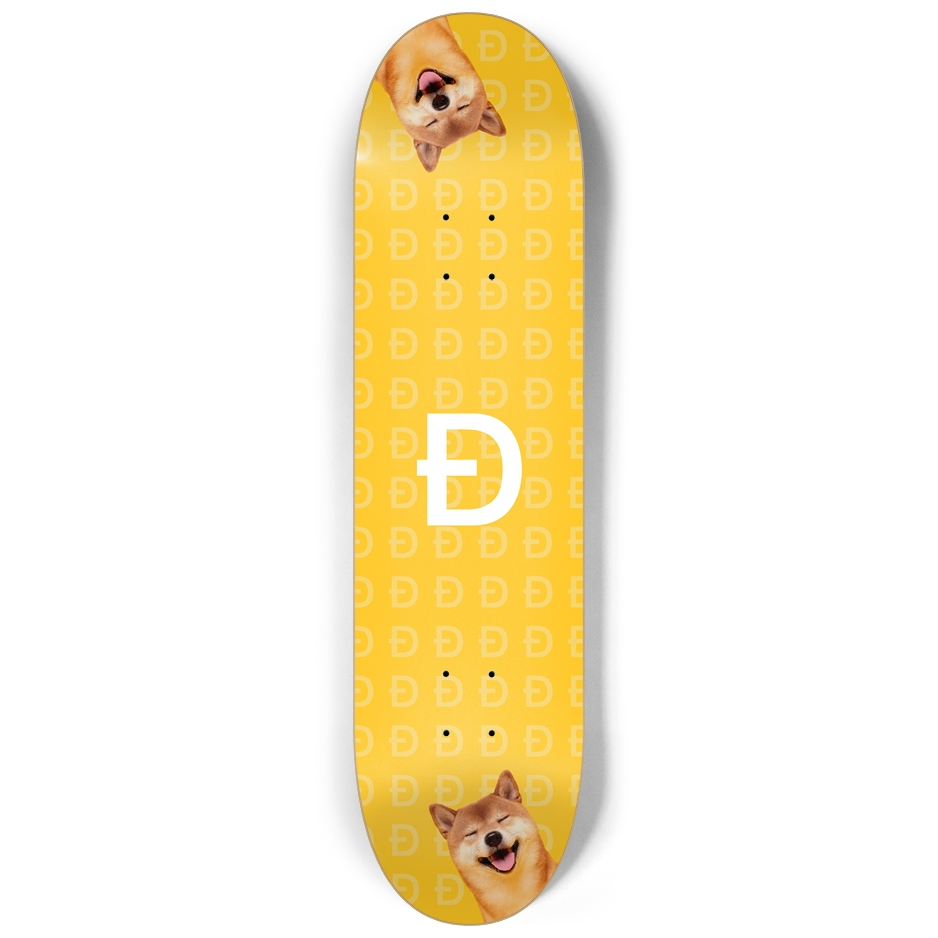 Dogecoin - Custom Skateboard Deck