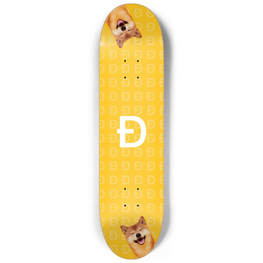 Dogecoin - Custom Skateboard Deck