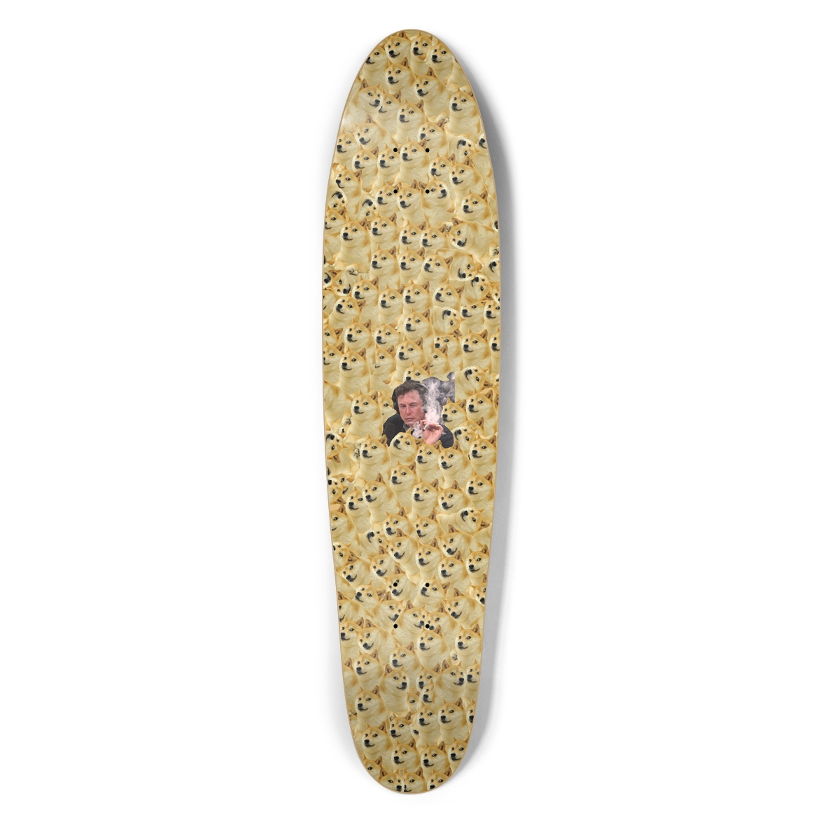 Doge * Doge + Elon - Custom Longboard Deck