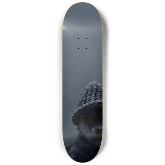 Dog wif hat on board - Custom Skateboard Deck